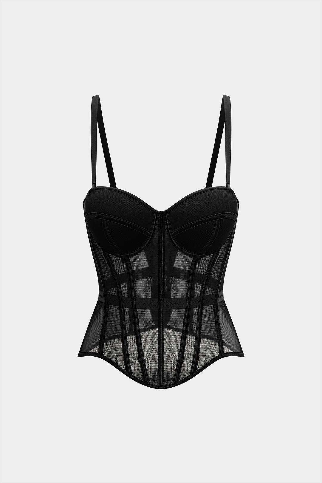 Mesh Bustier Corset Slip Cami Top - Weenar