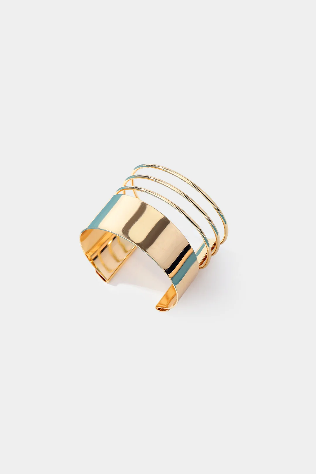 Alloy Multi-Layer Open Bracelet - Weenar