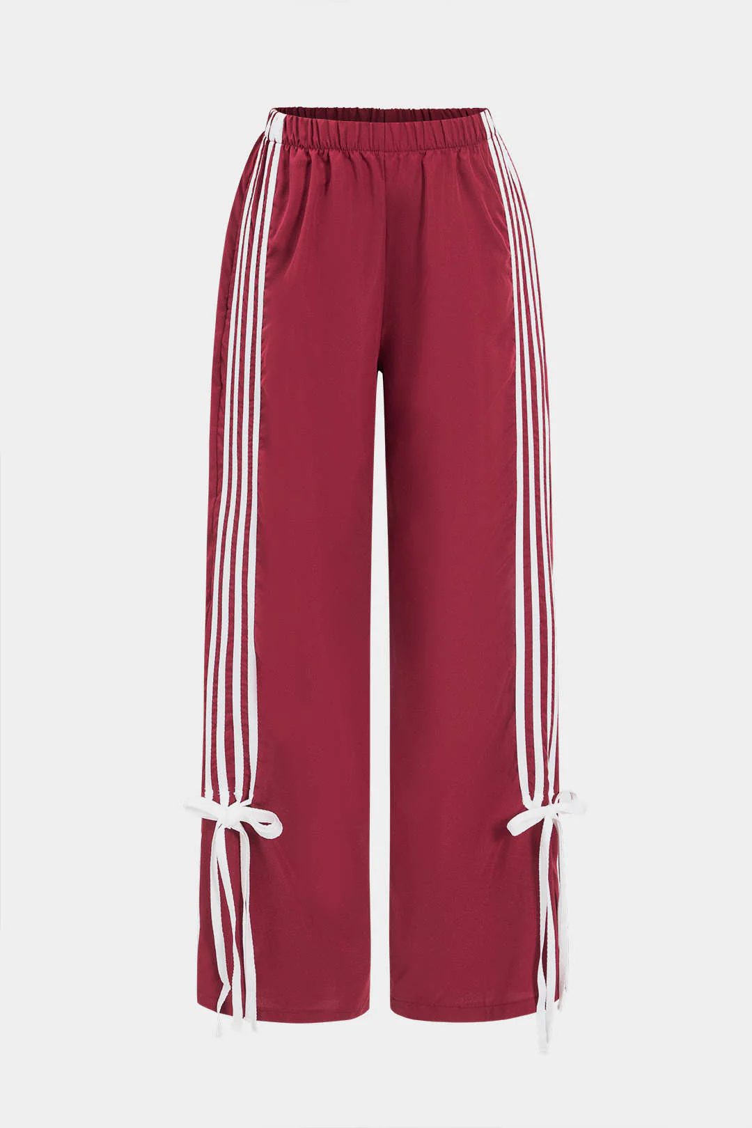 Patchwork Bow Detail Trousers - Weenar
