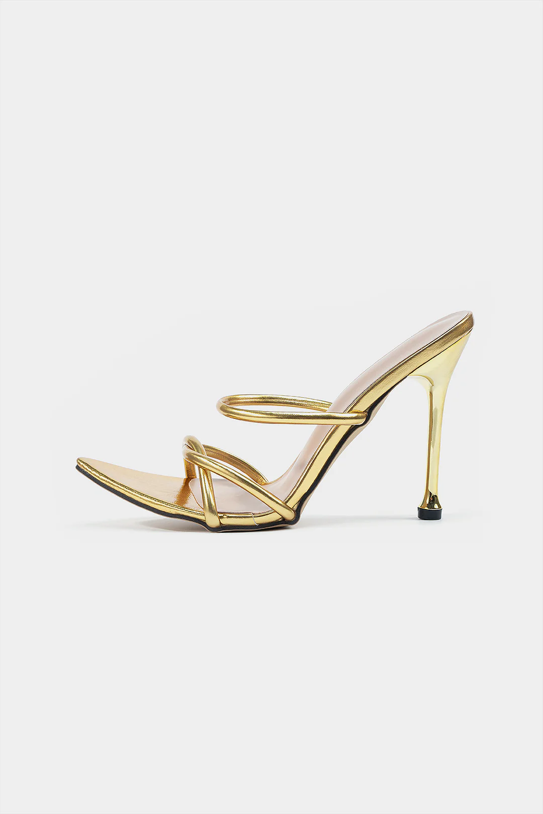 Crossed Pointed Toe High Heels - Weenar