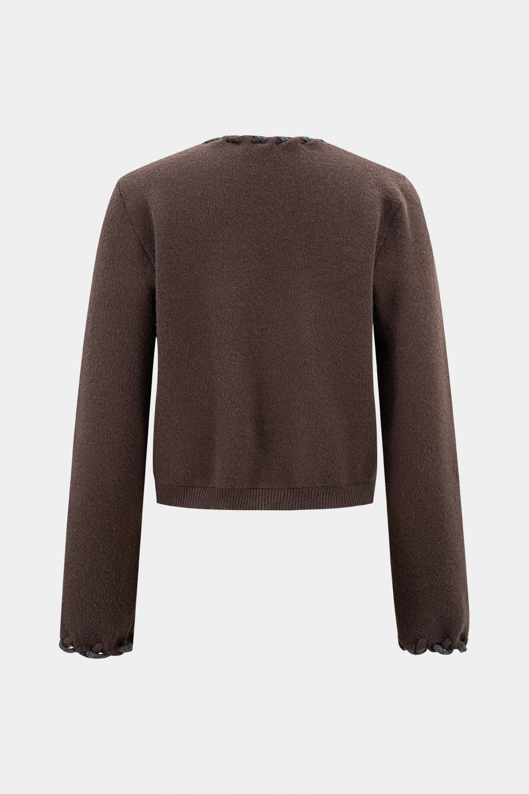 Knit Twist Knot Long-Sleeve Top - Weenar