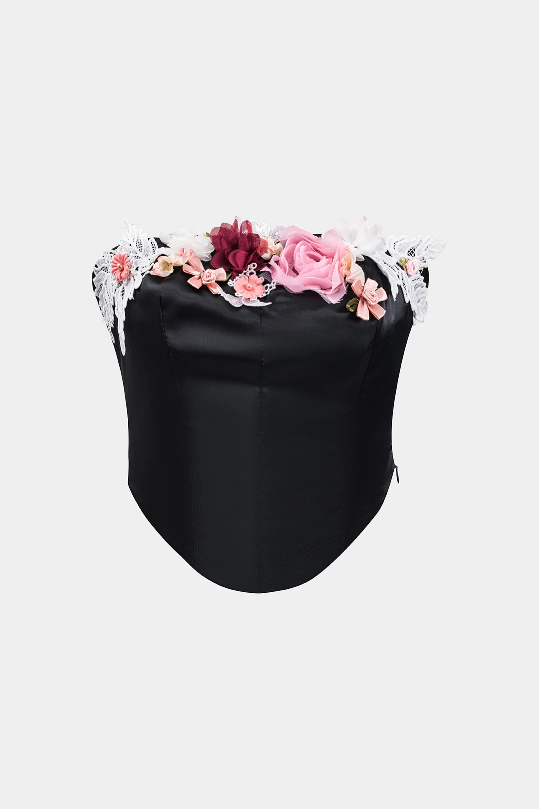 3D Floral Decor Tube Top - Weenar