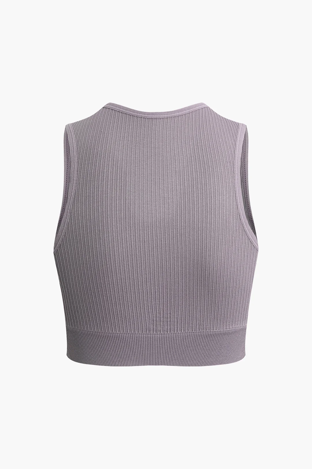 Solid Ribbed Sports Bra - Weenar