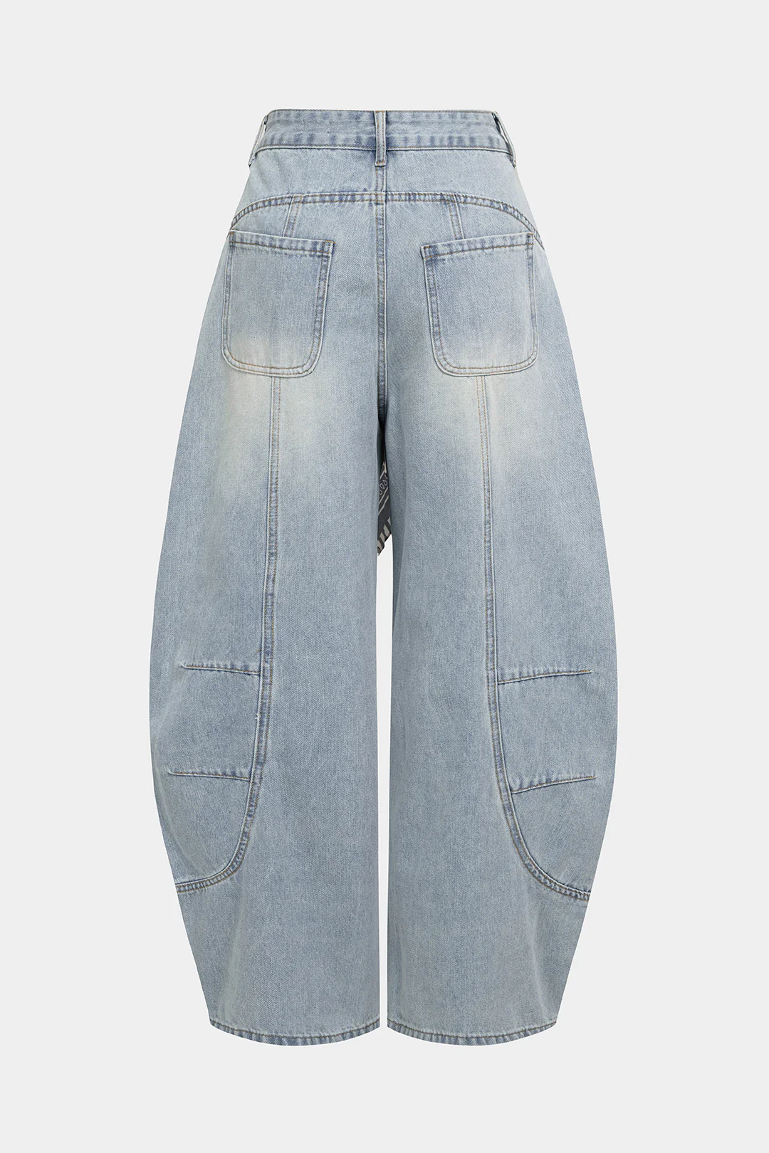 Denim Seamdetail Wide Leg Jeans - Weenar