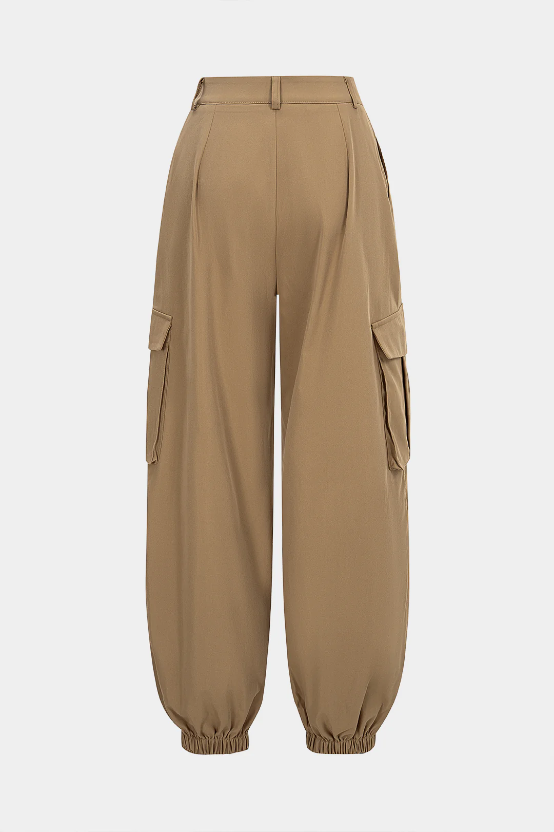 Shirred Pocket Wide-Leg Pants - Weenar
