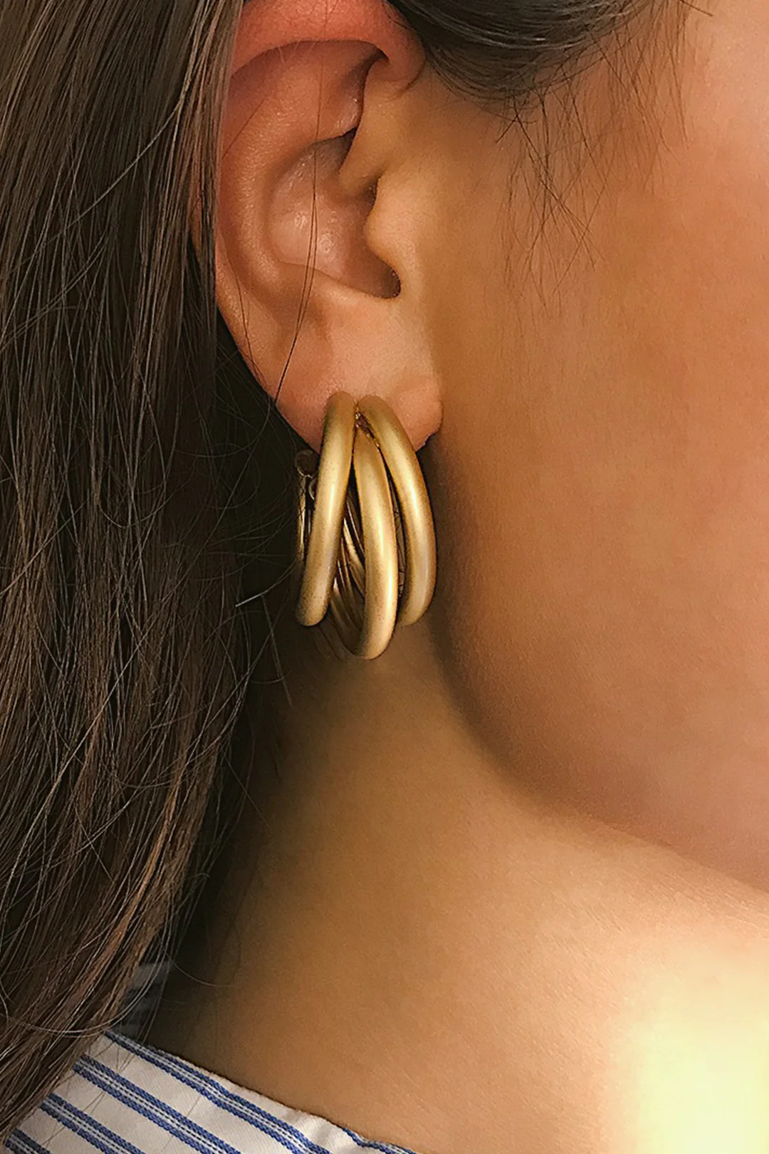 Irregular Metallic Geometric Earrings - Weenar