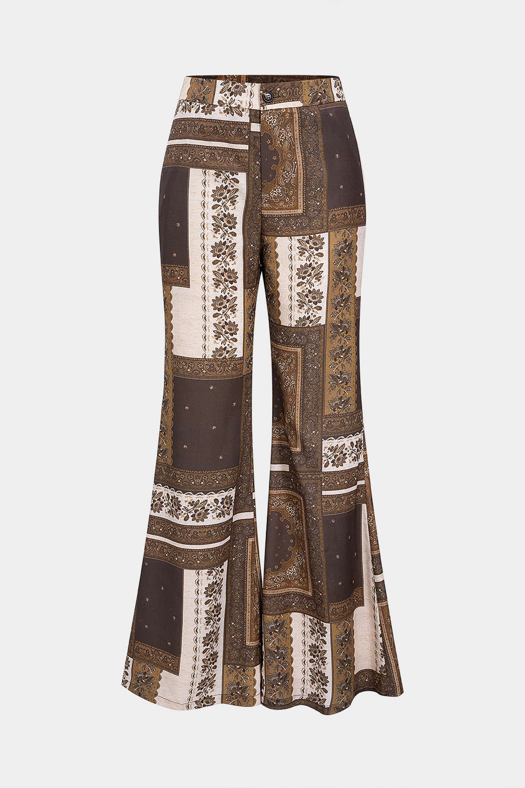 Bohemian Paisley Print Trousers - Weenar