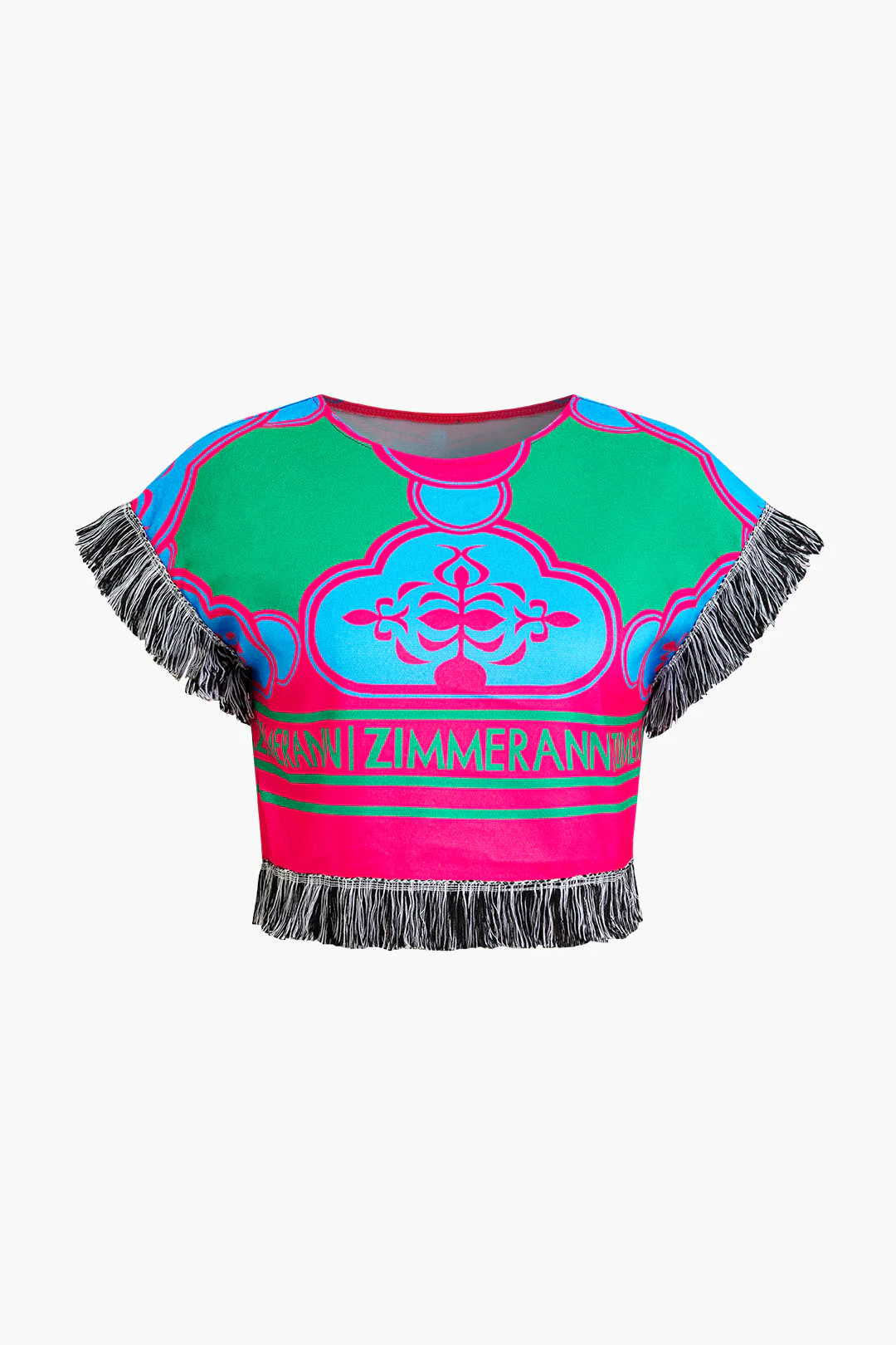 Letter Print Fringe T-Shirt And Shorts Set - Weenar