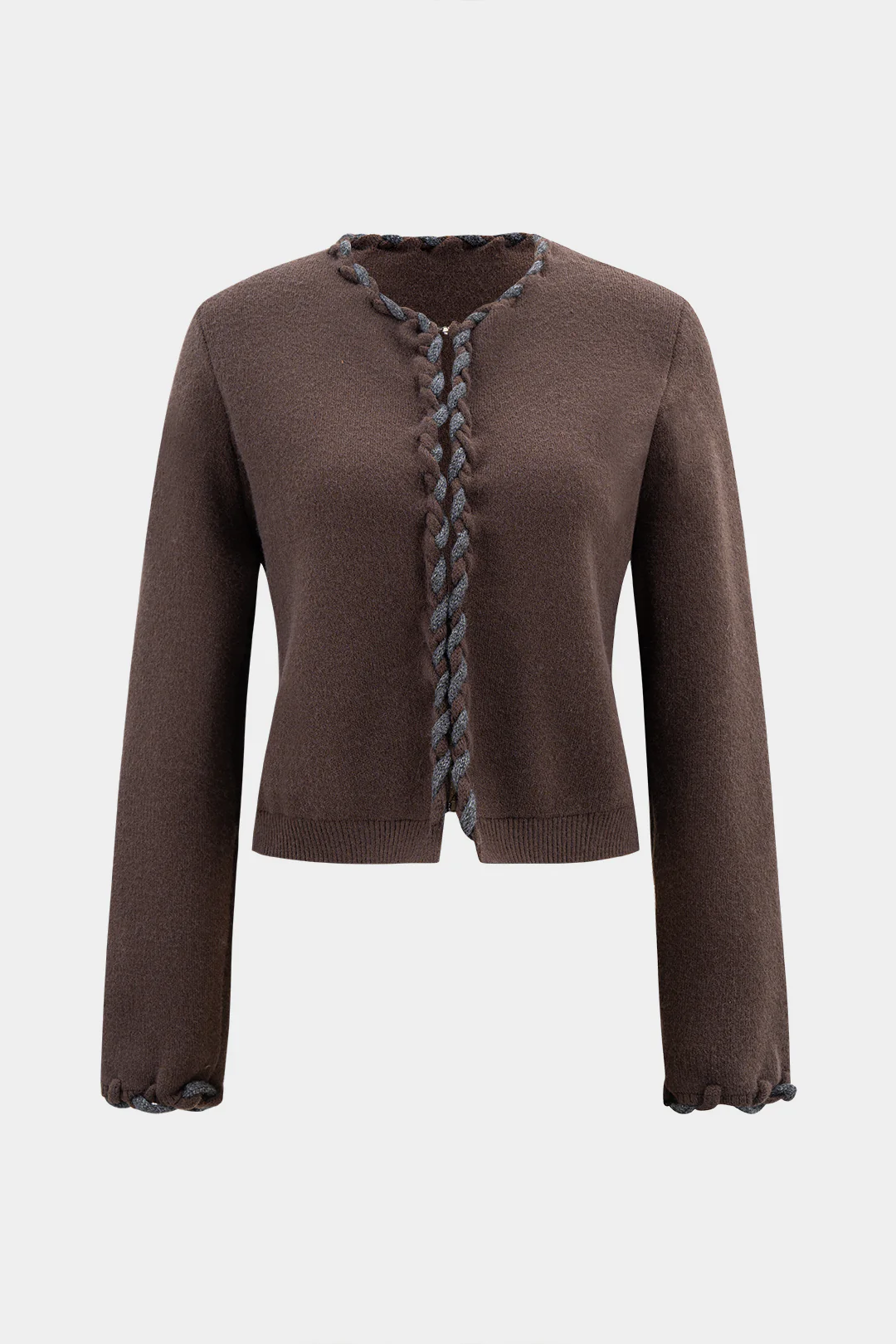 Knit Twist Knot Long-Sleeve Top - Weenar