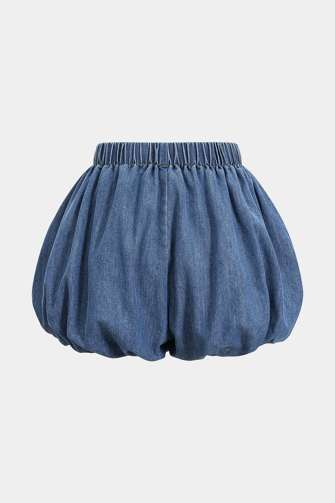 Denim Ruched Shorts - Weenar