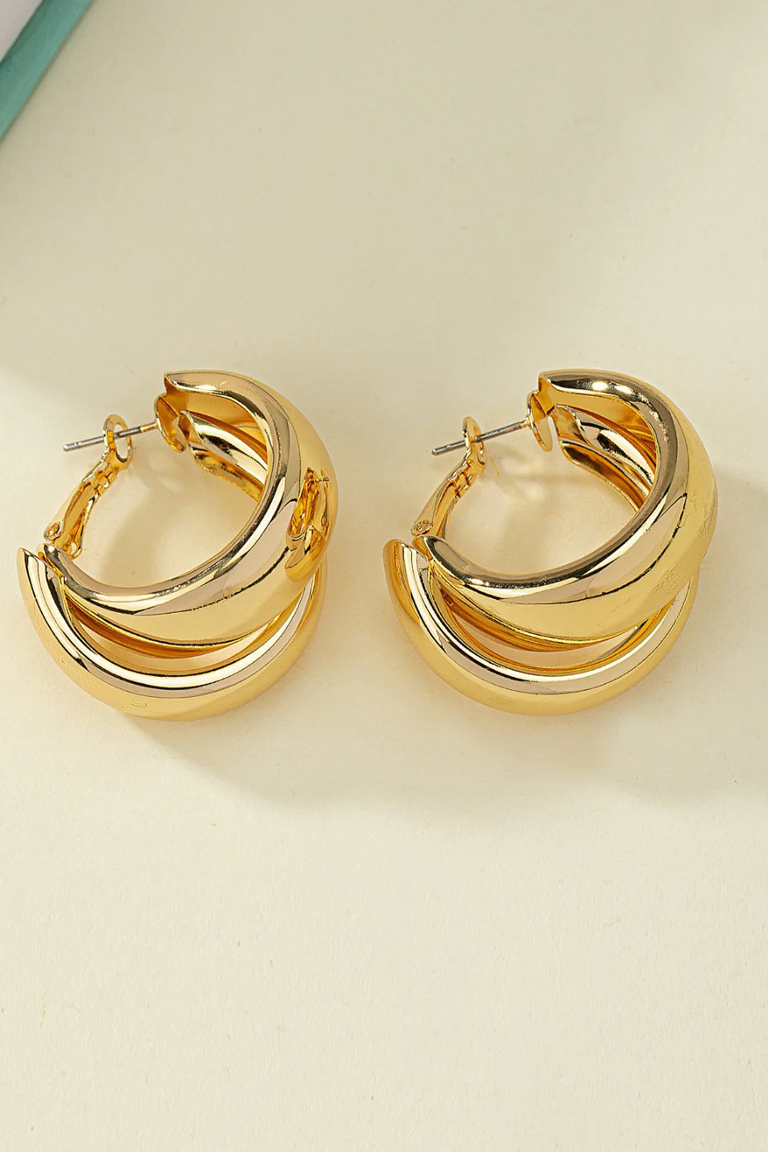 Alloy Geometric Circle Earrings - Weenar