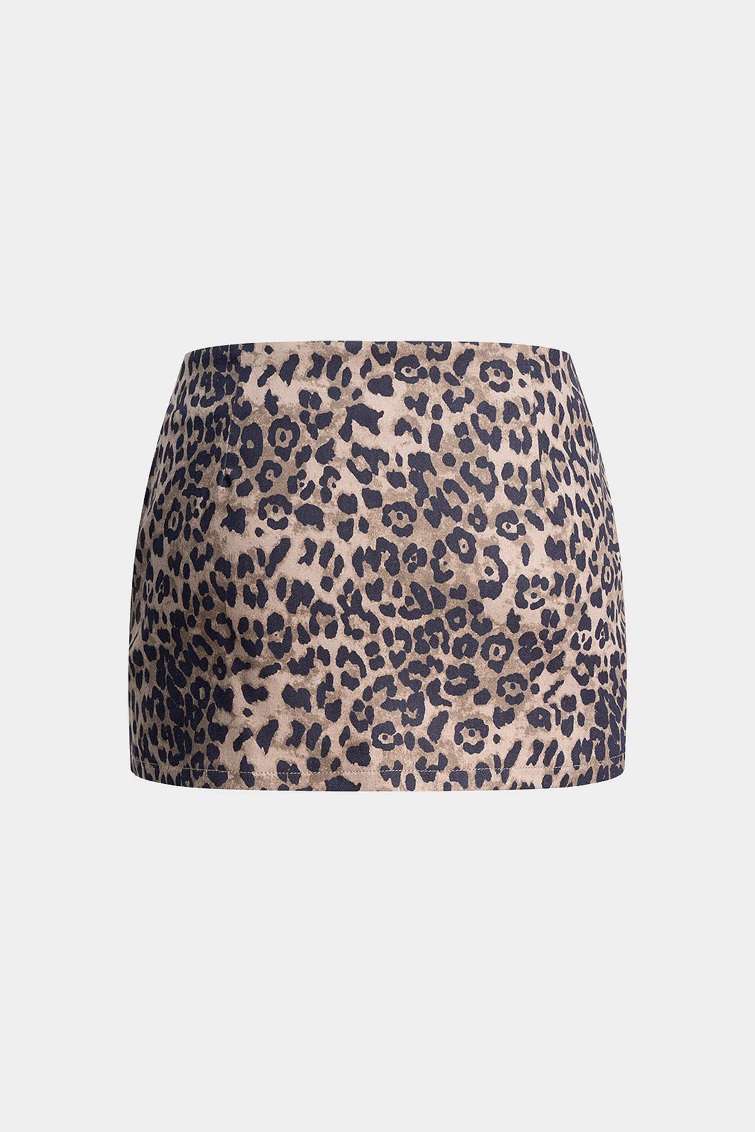 Leopard Print Low Waist Skirt - Weenar