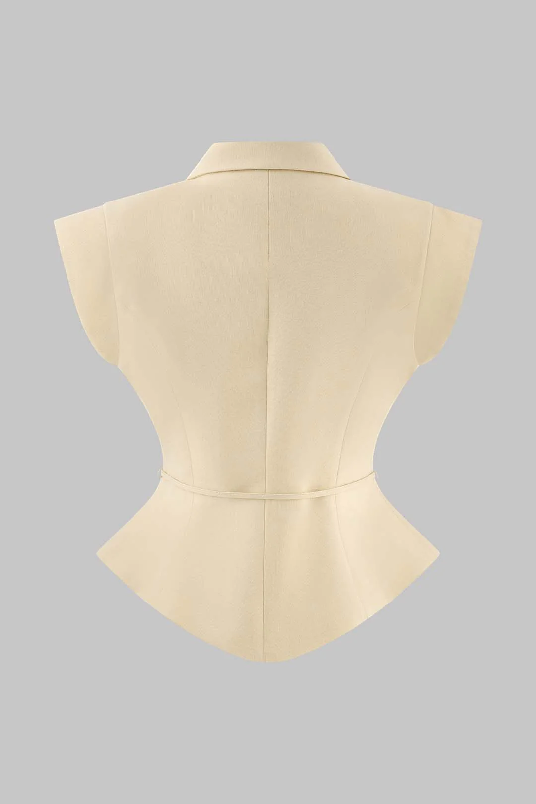V-Neck Tie Front Vest - Weenar