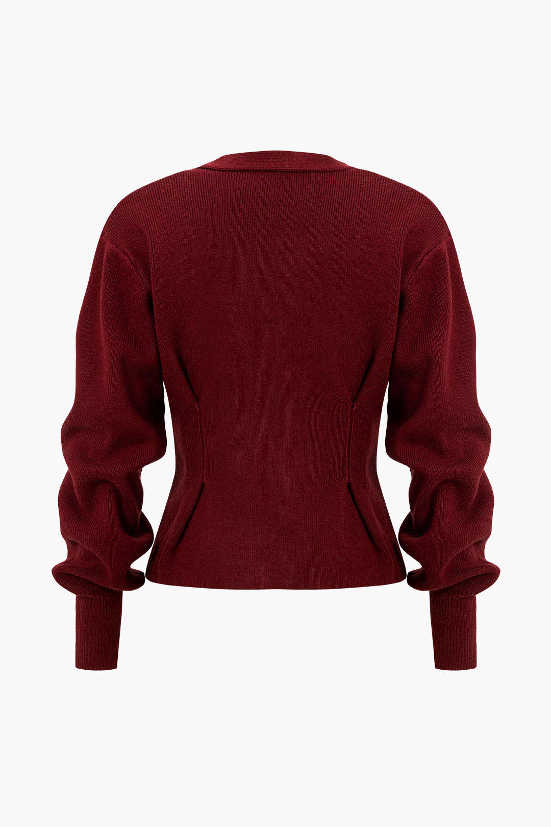 Knit Button V-neck Cardigan - Weenar