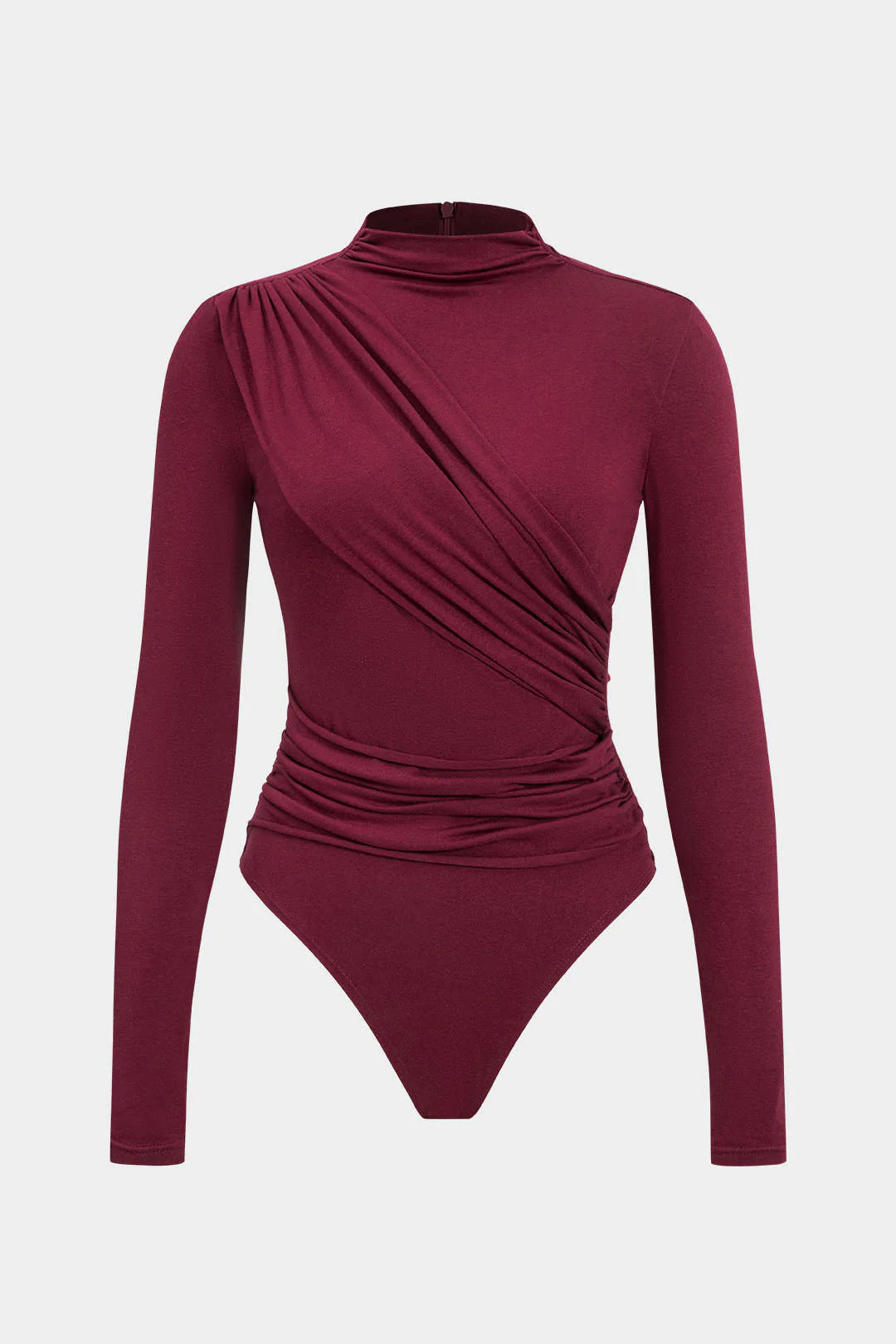Ruched Long Sleeve Bodysuit - Weenar