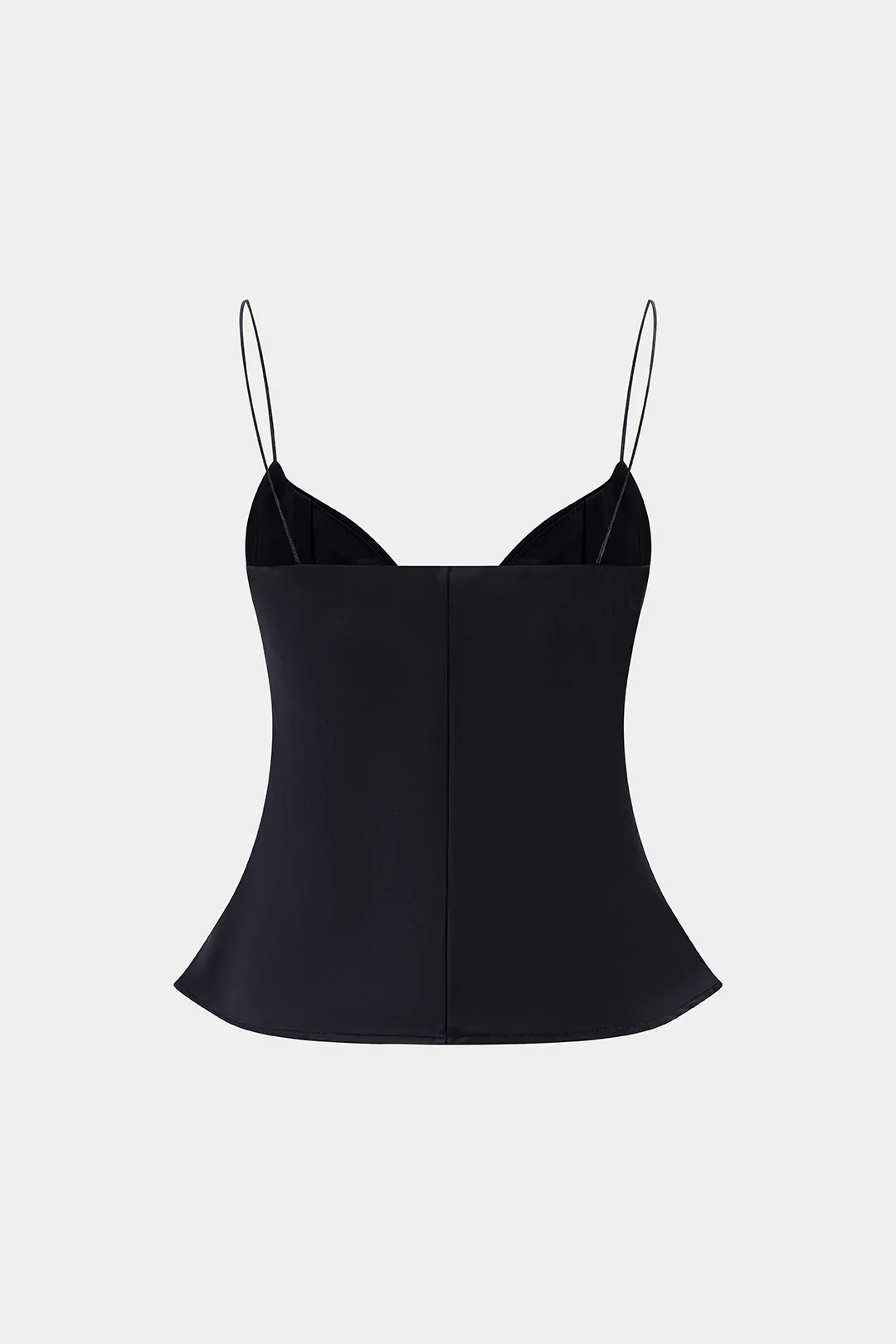Solid Zipper Slip Sleeveless Cami Top - Weenar