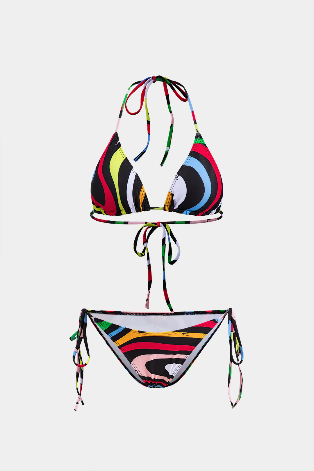 Stripe Tie-Up Bikini Set - Weenar