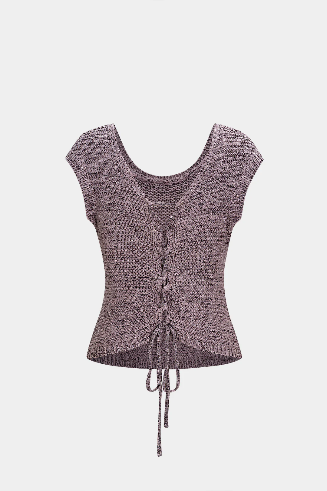 Knit Tie-Up Tank Top - Weenar