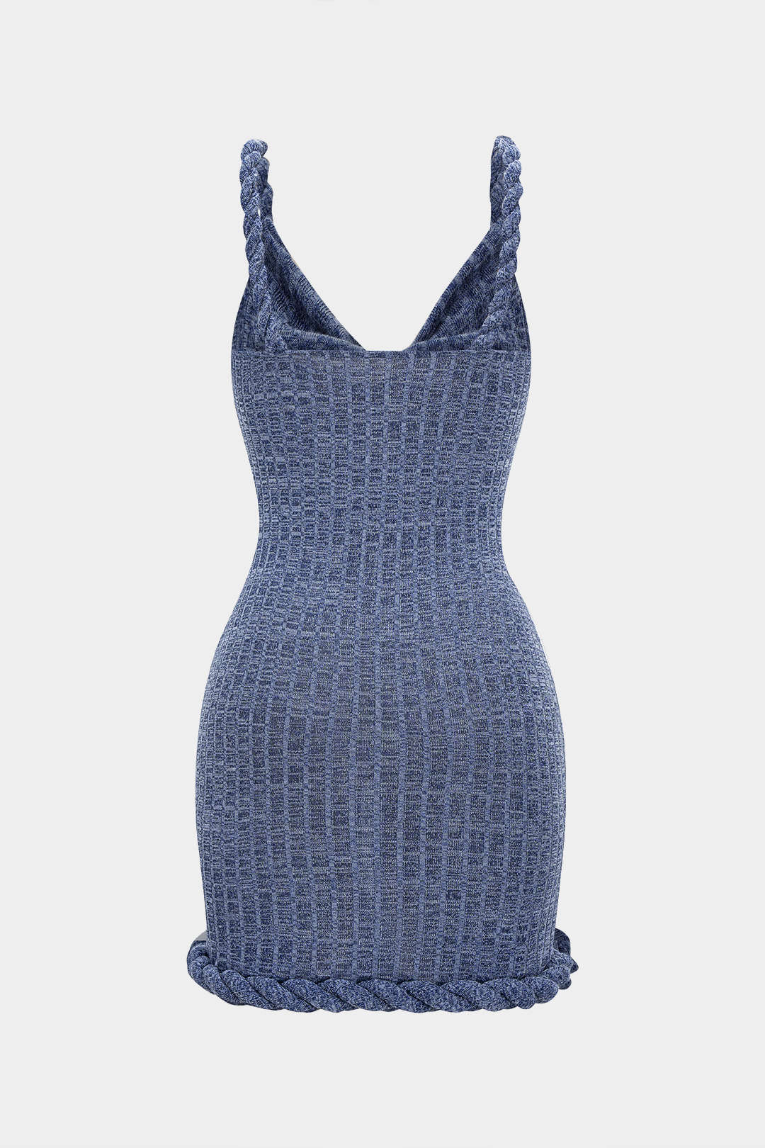 Cowl Neck Twist Knot Sleeveless Mini Dress - Weenar
