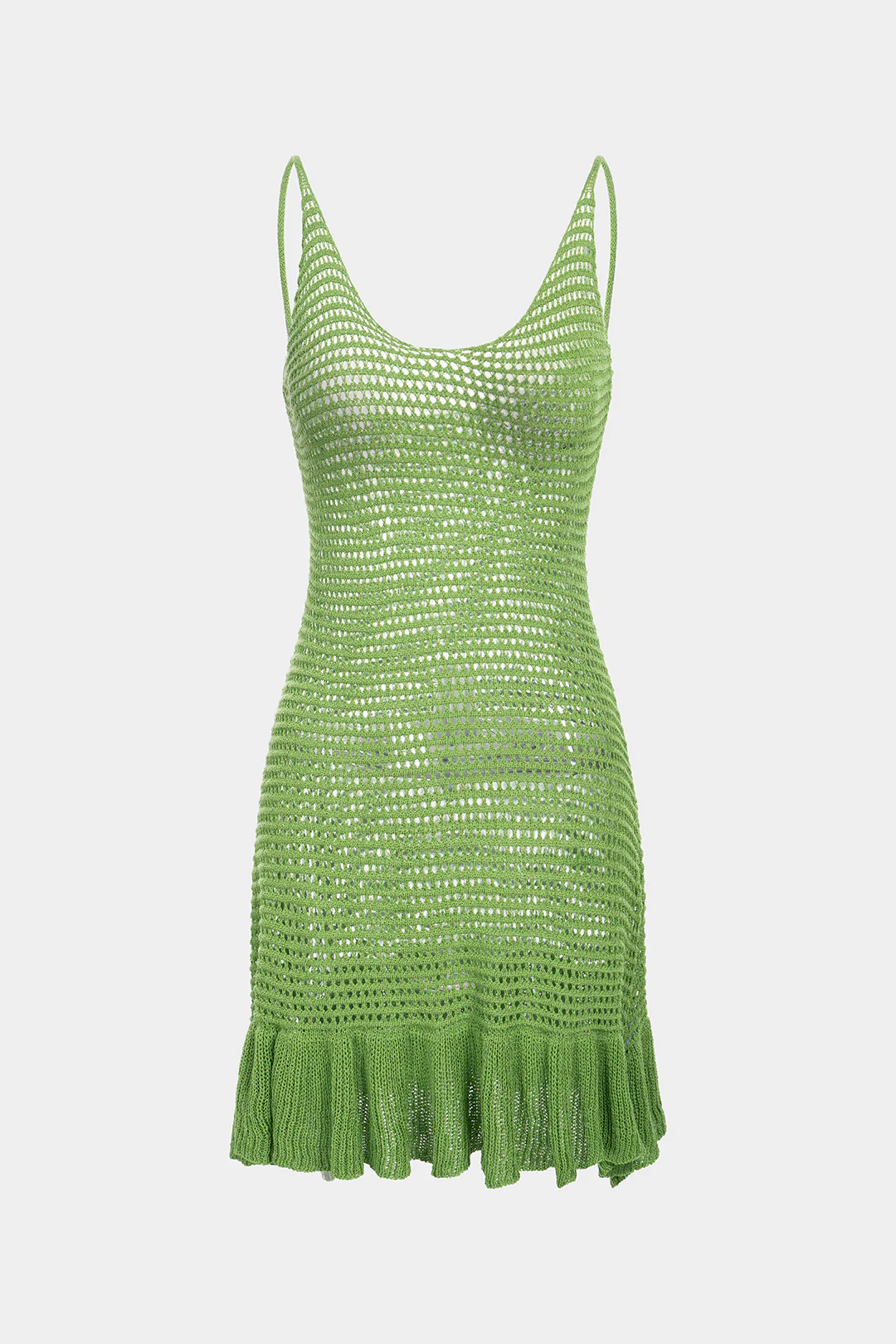 Round Neck Hollow Out Cover Up - Weenar