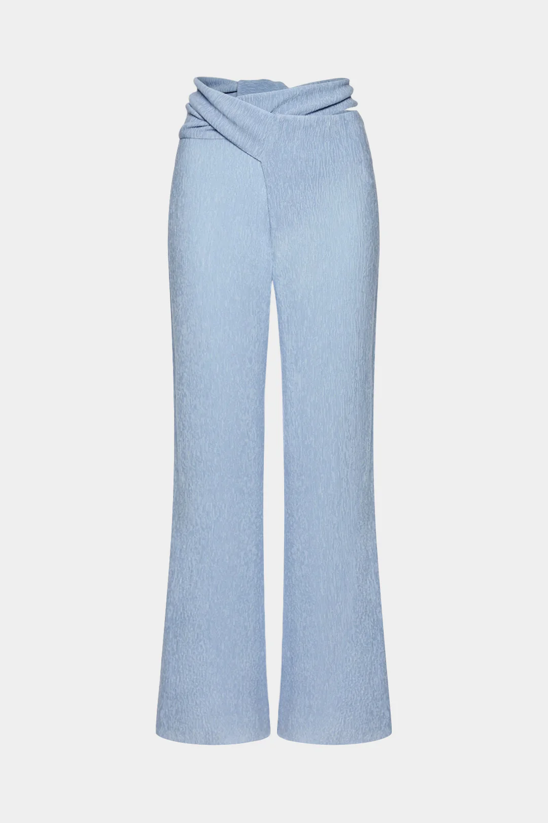 Textured Asymmetrical Knotted Pants - Weenar