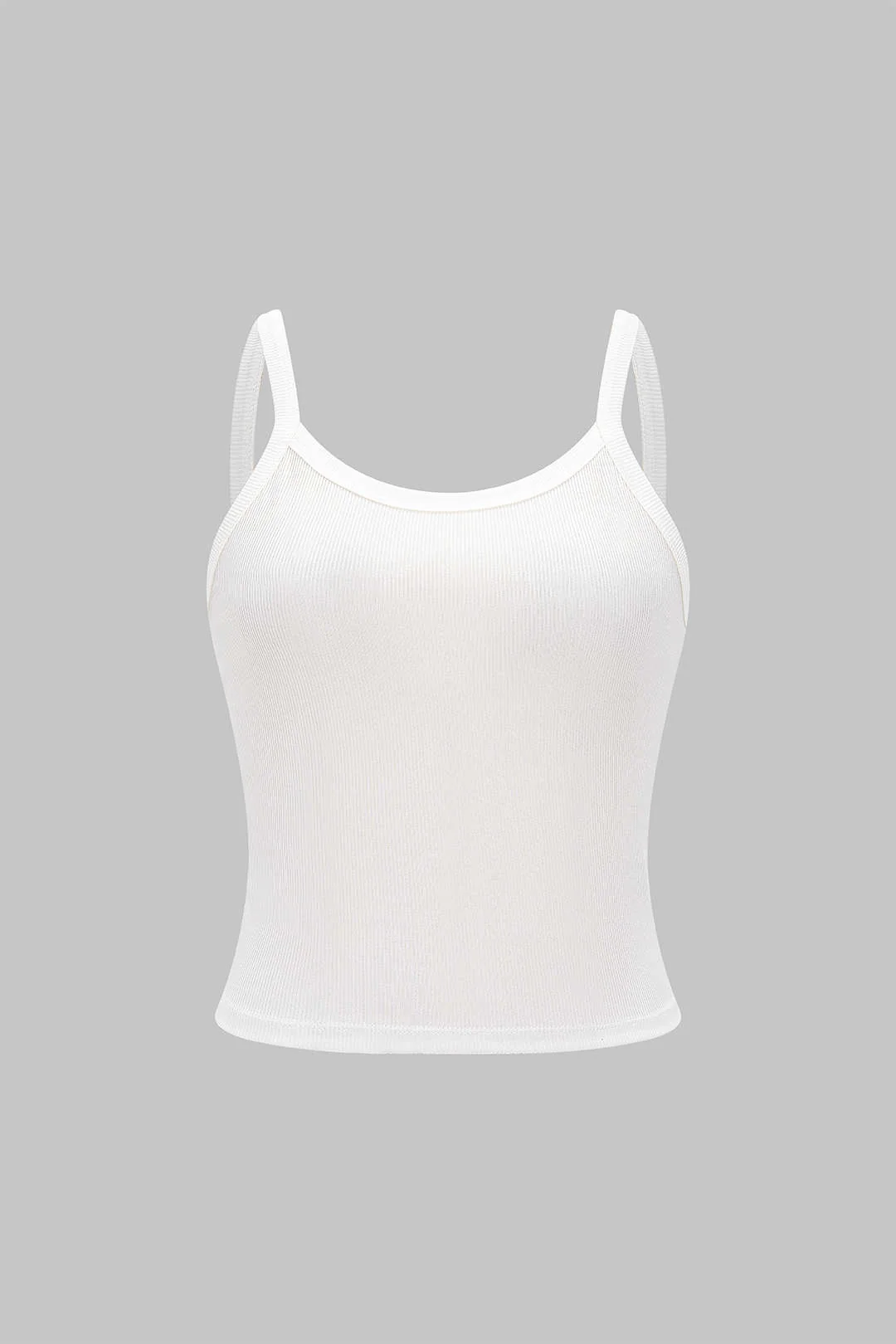 Solid Round Neck Cami Top - Weenar