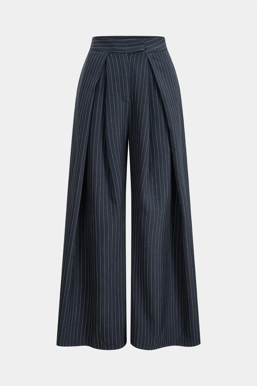 Stripes Print Wide Leg Pants - Weenar