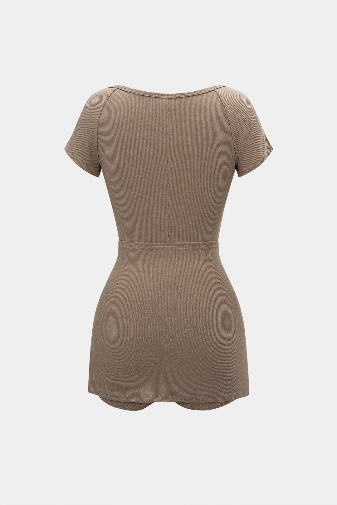 Strappy V-Neck Long Sleeve Romper - Weenar
