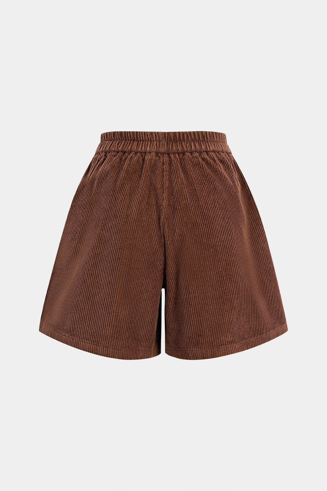 Corduroy High Waist Wide Leg Shorts - Weenar