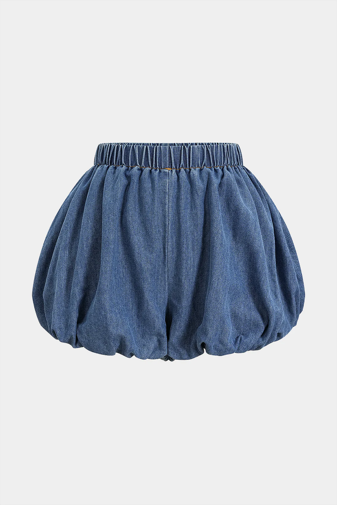 Denim Ruched Shorts - Weenar