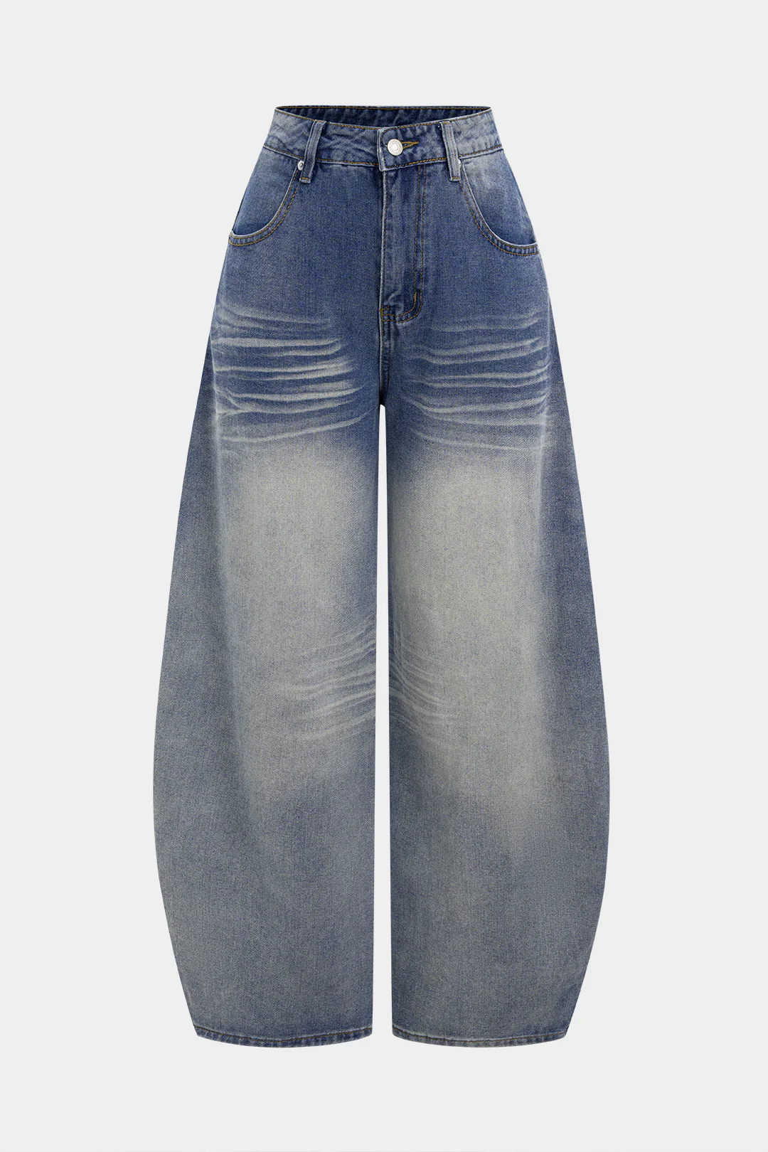 Denim Seamdetail Wide Leg Jeans - Weenar