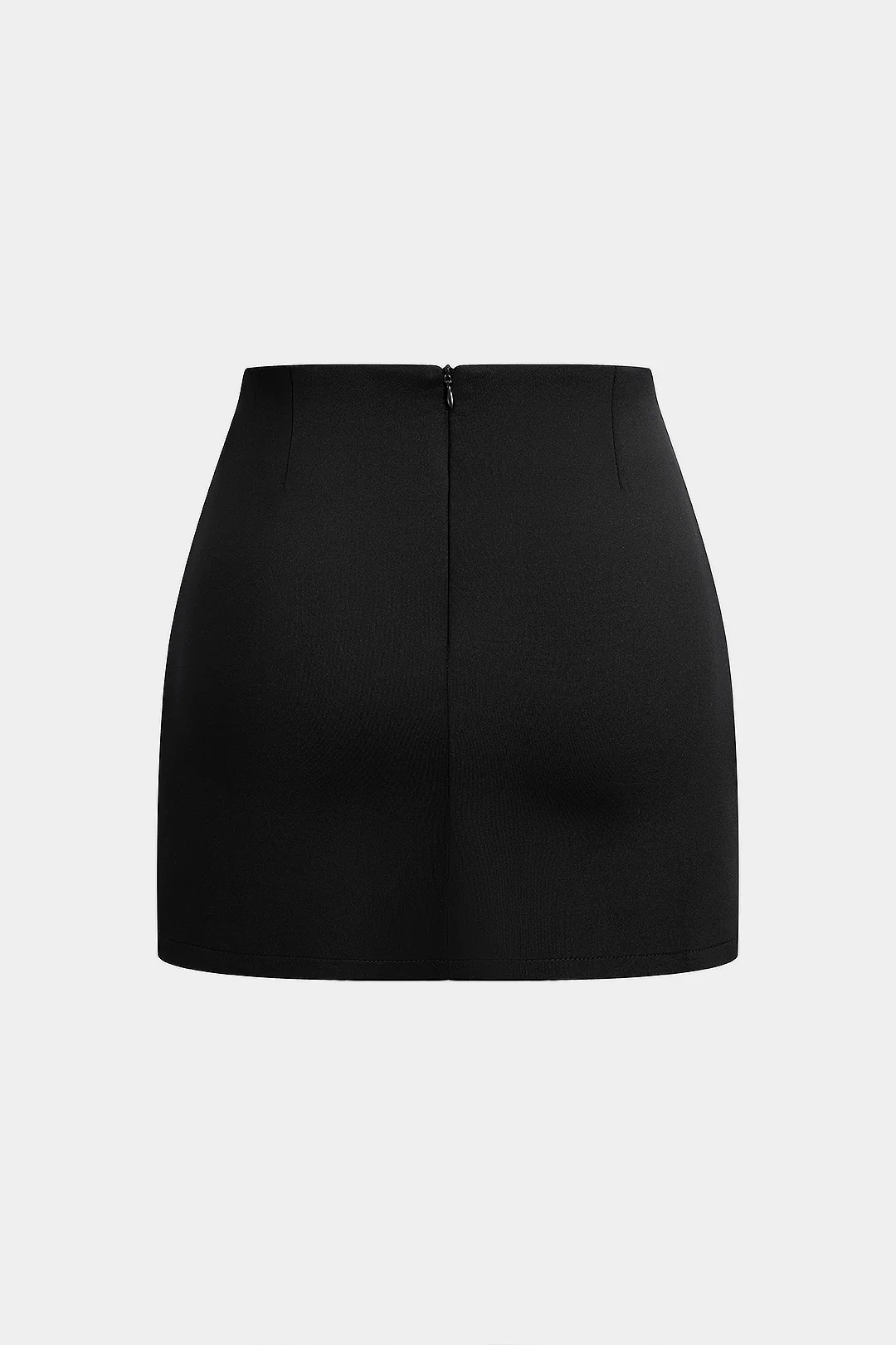 Hollow Out Ring Zipper Skirt - Weenar