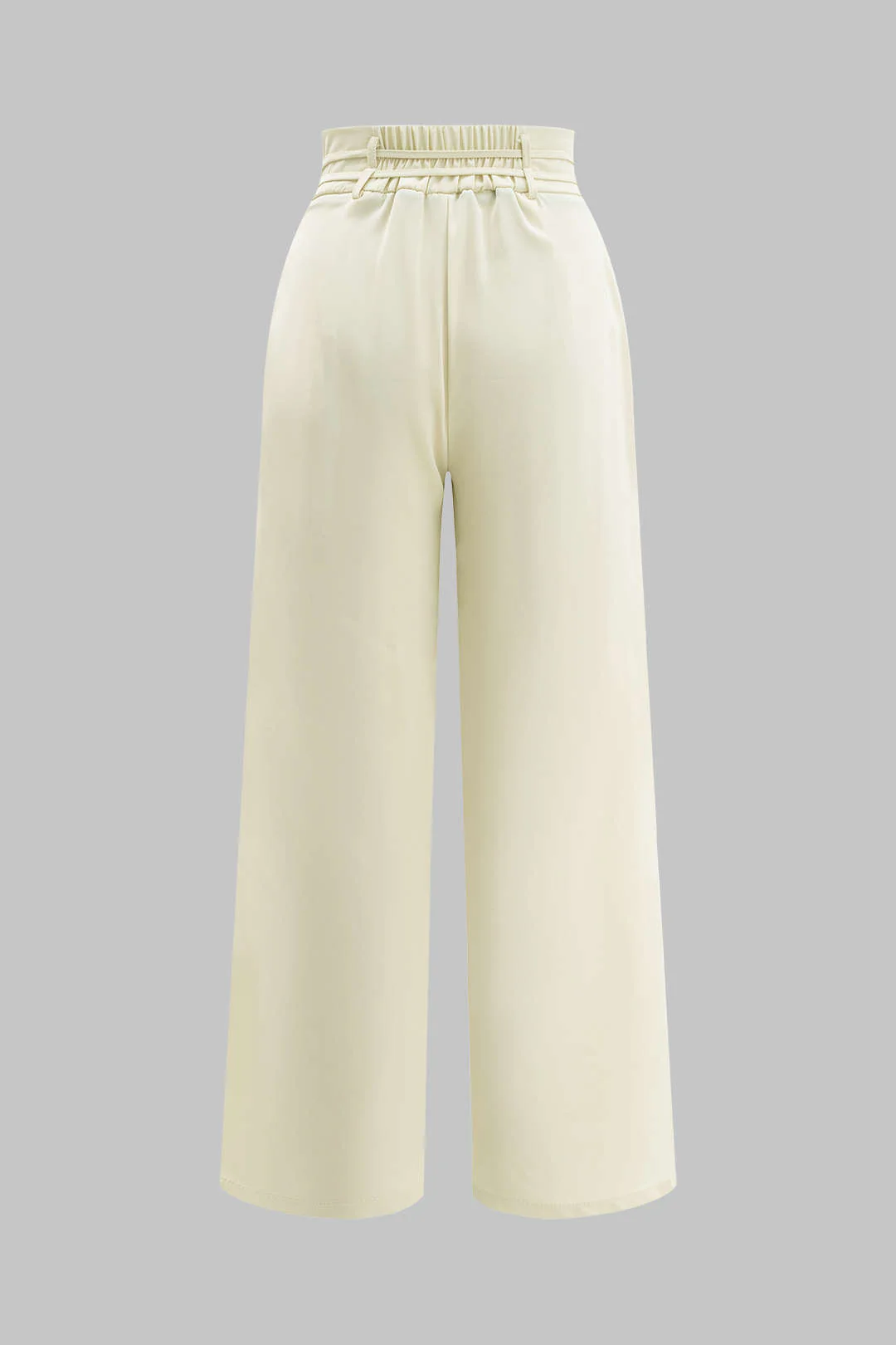 High Waist Tie-Up Trousers - Weenar