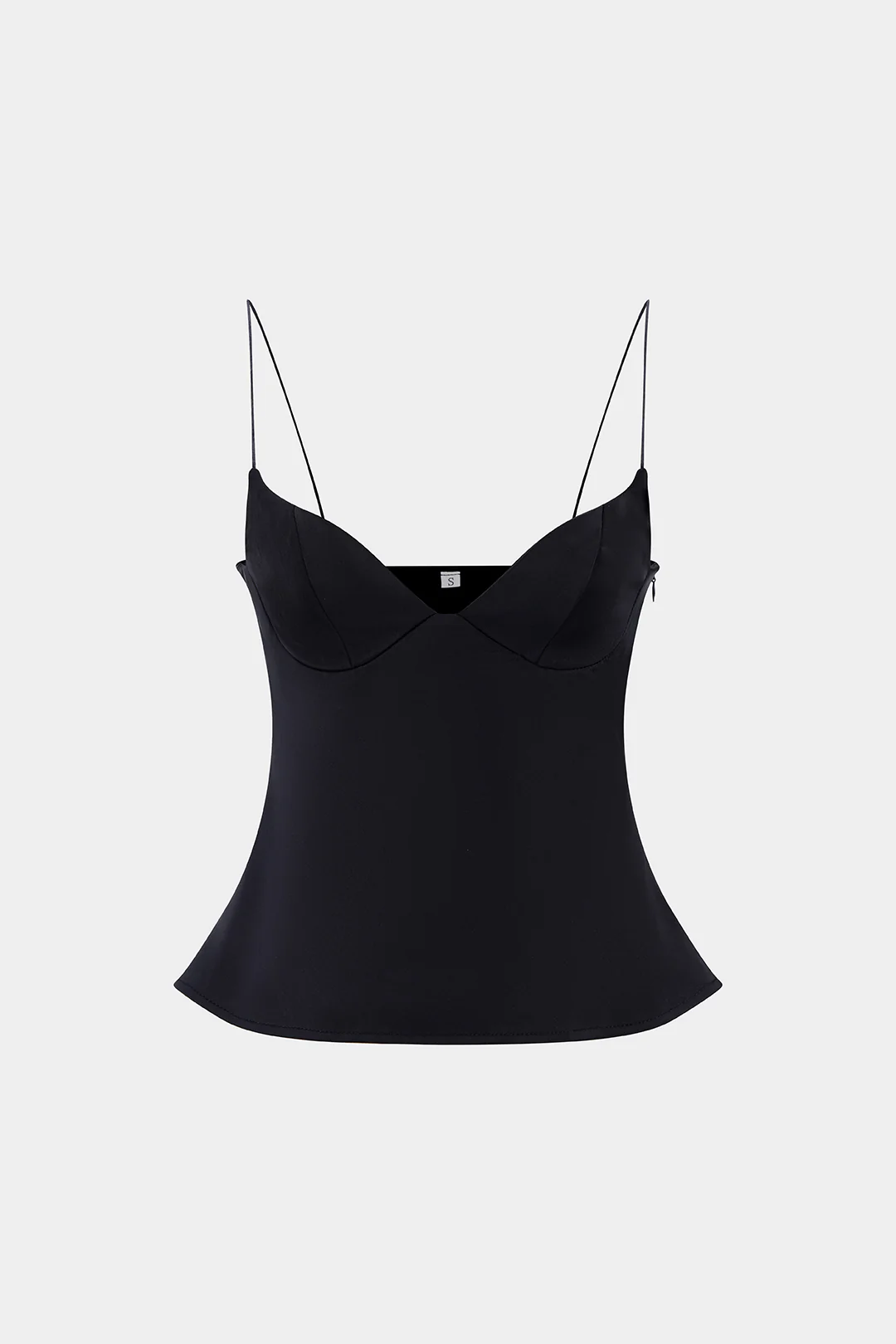 Solid Zipper Slip Sleeveless Cami Top - Weenar