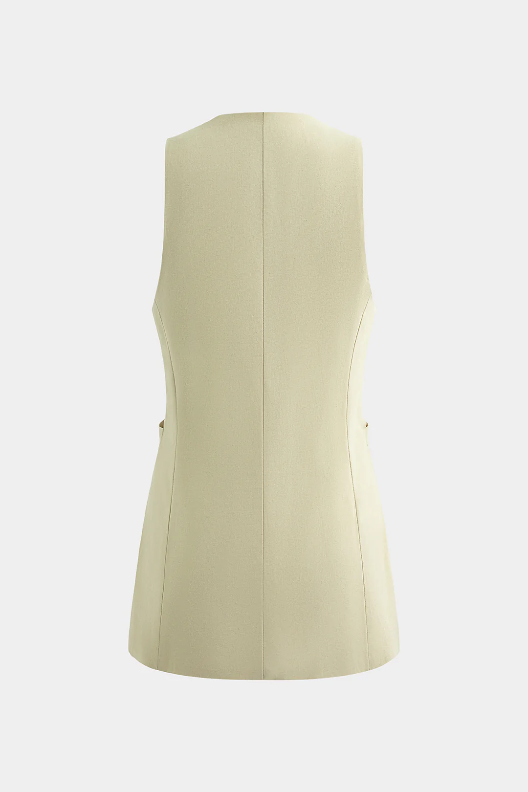 V-Neck Button Side Slit Vest - Weenar