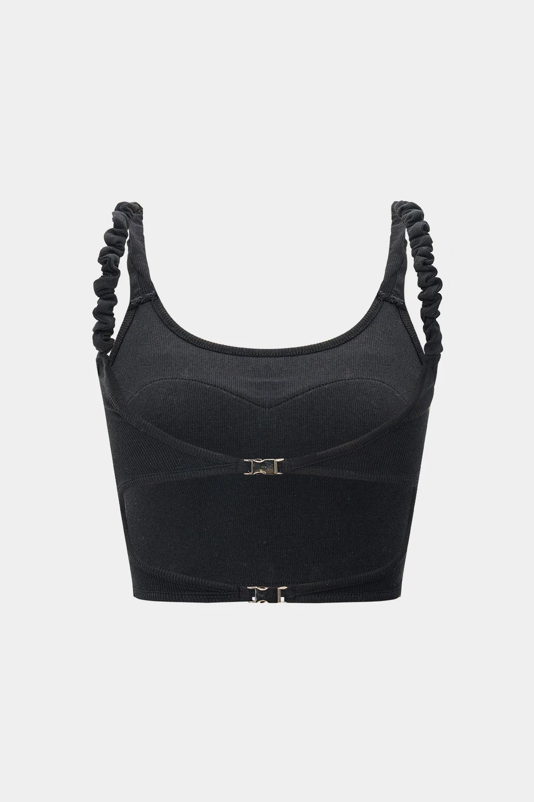 Metallic Buckle Cut Out Tank Top - Weenar