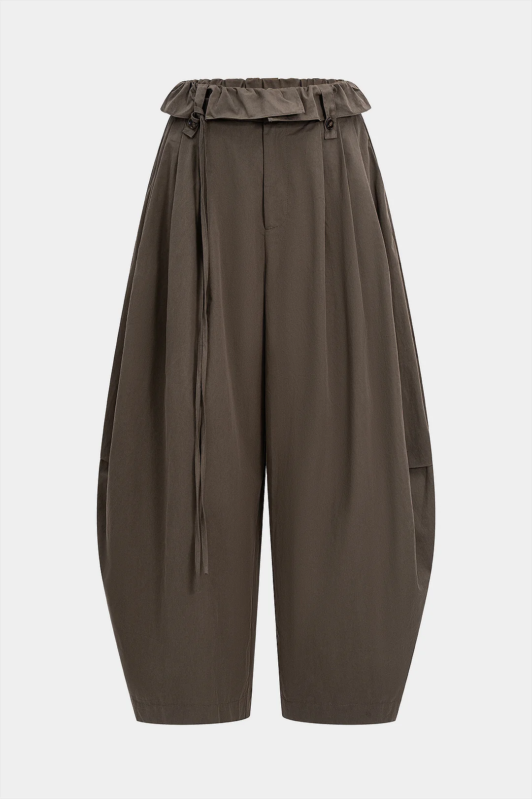 Tie-Up Wide Leg Trousers - Weenar