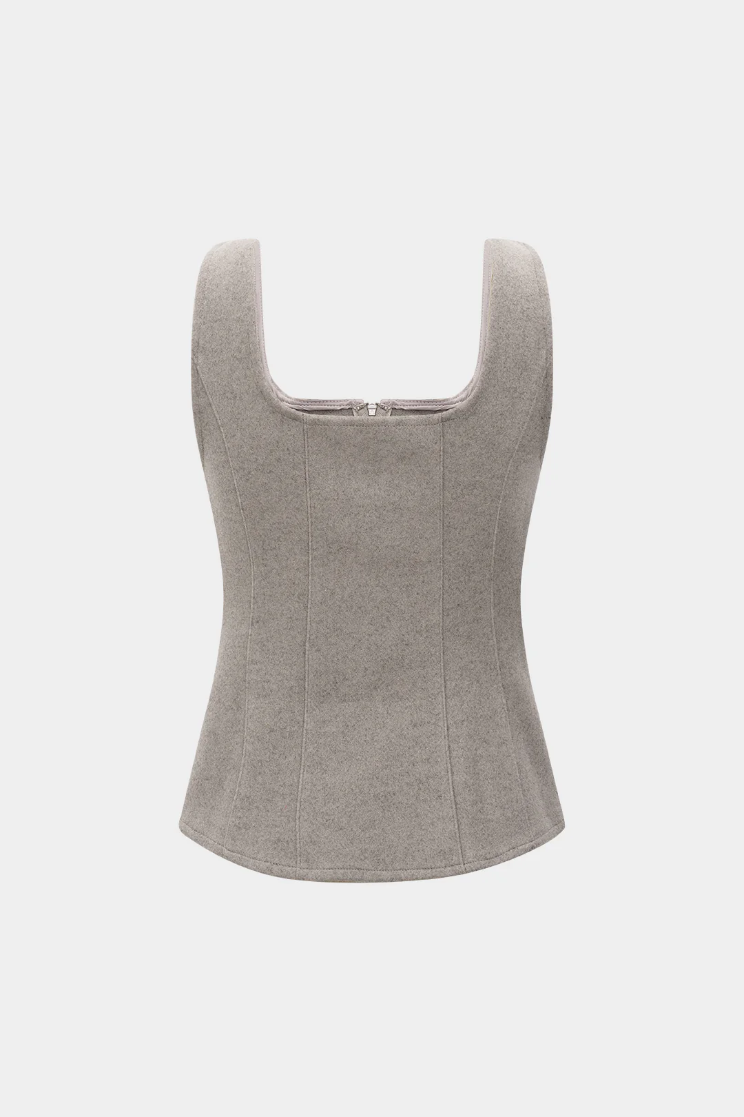 Woolen Zipper Cami Top - Weenar
