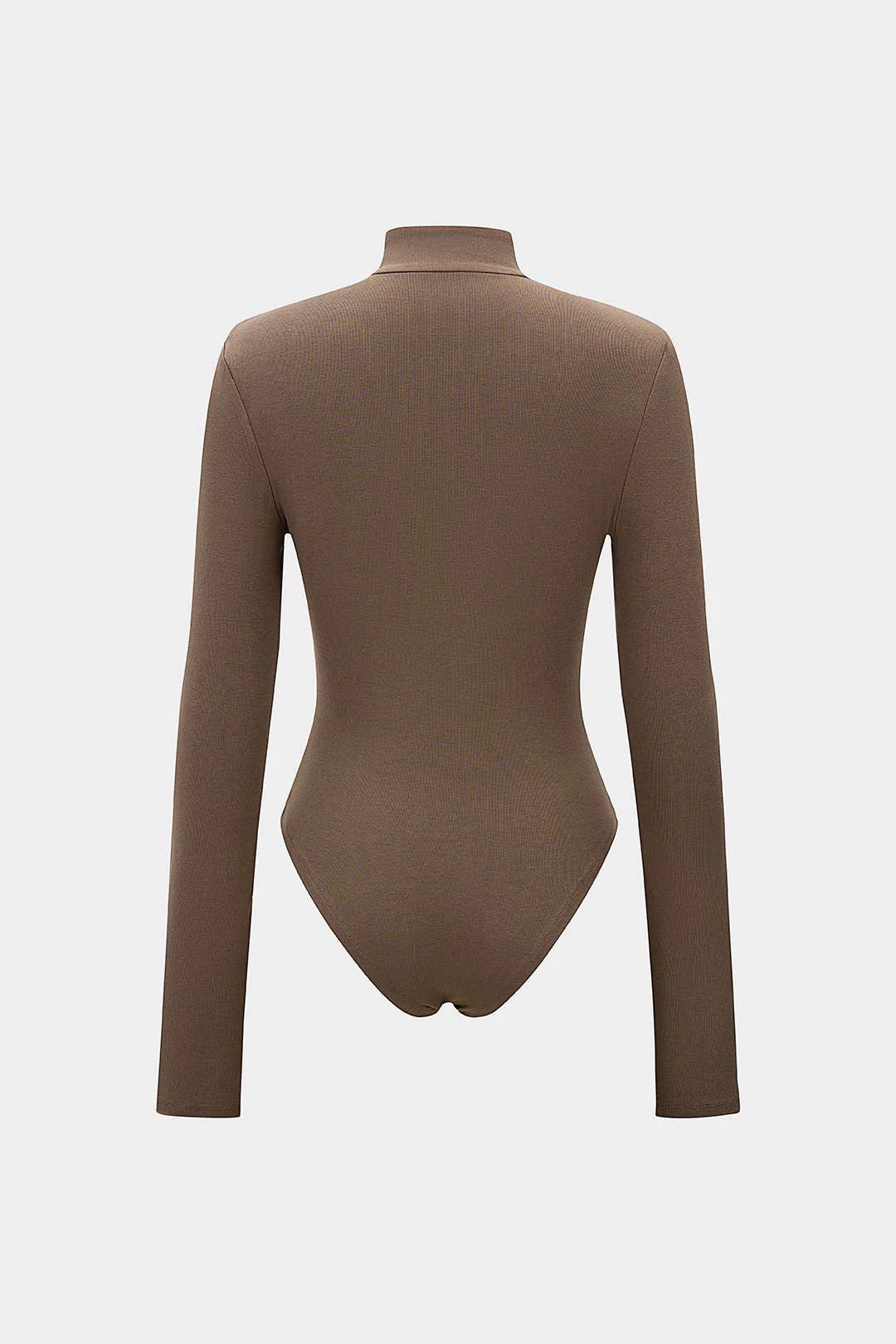 Round Neck Tie Front Long-Sleeve Bodysuit - Weenar