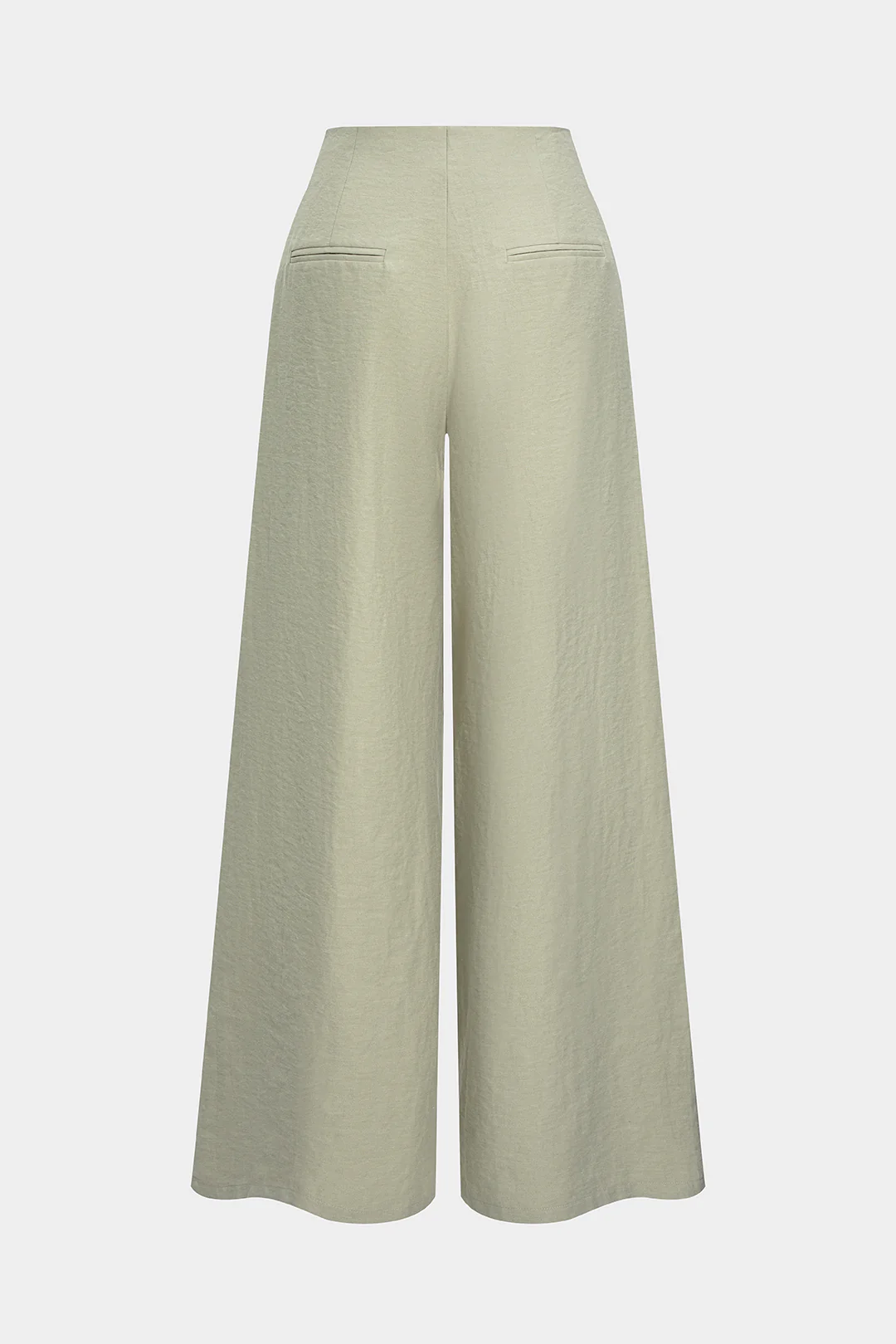 Linen Zipper Stitching Detail Trousers - Weenar