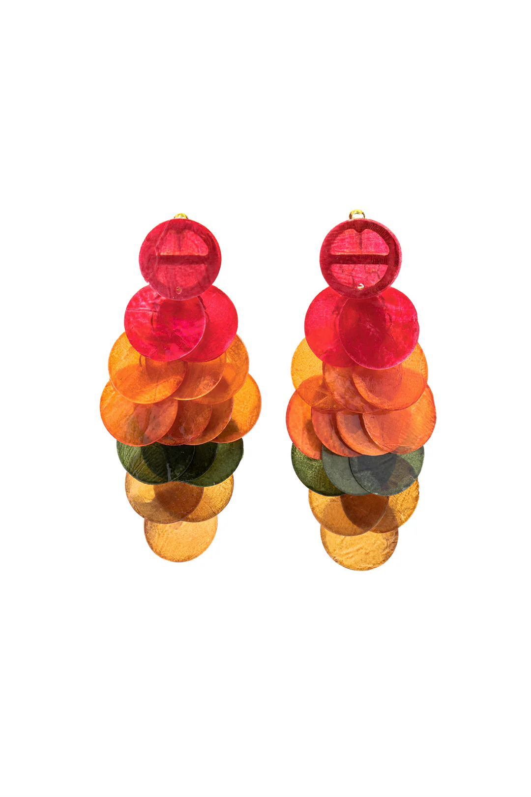 Shell Fringe Clip Earrings - Weenar