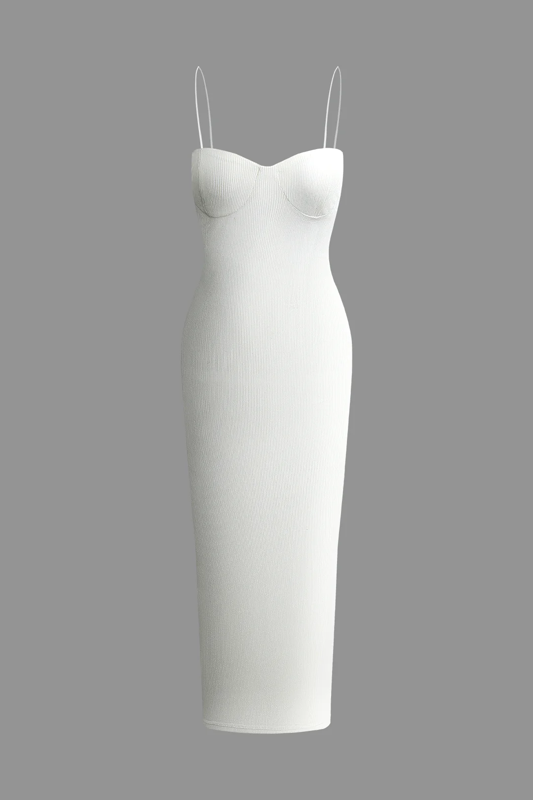 Ribbed Sleeveless Midi Dress - Weenar