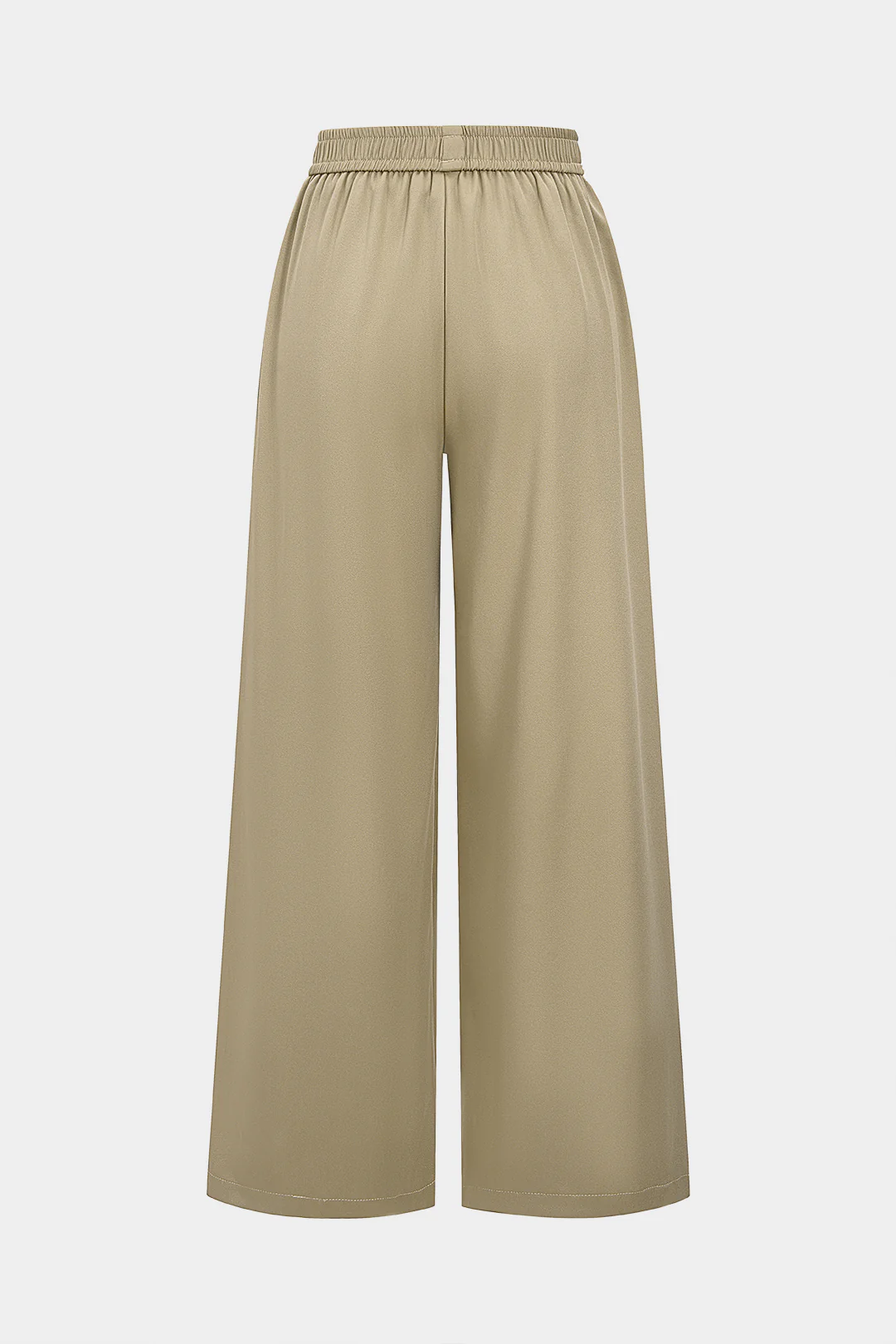 Button Detail Wide Leg Pants Split-Set Bottom - Weenar
