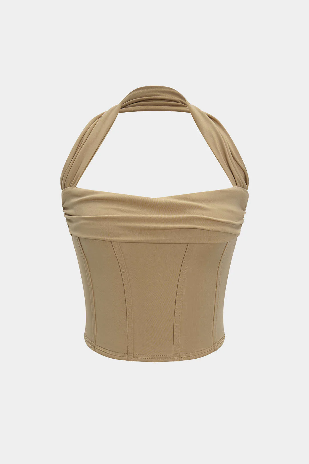 Halter Neck Ruched Top - Weenar