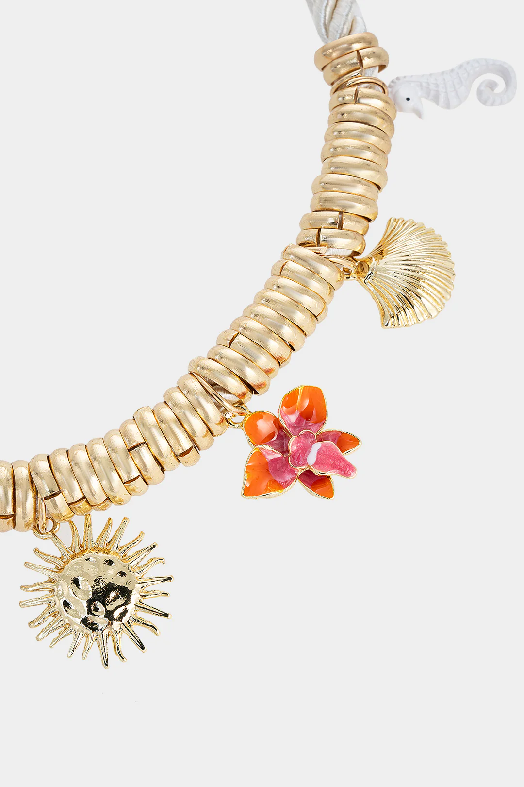 Metal Heart Shell-Shaped Necklace - Weenar