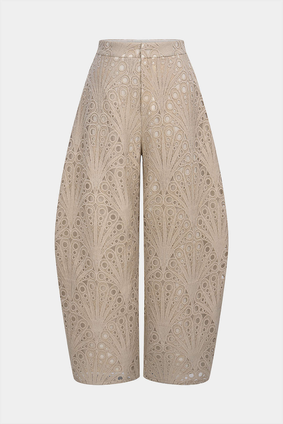 Zipper Hook And Eye Wide Leg Pants - Weenar