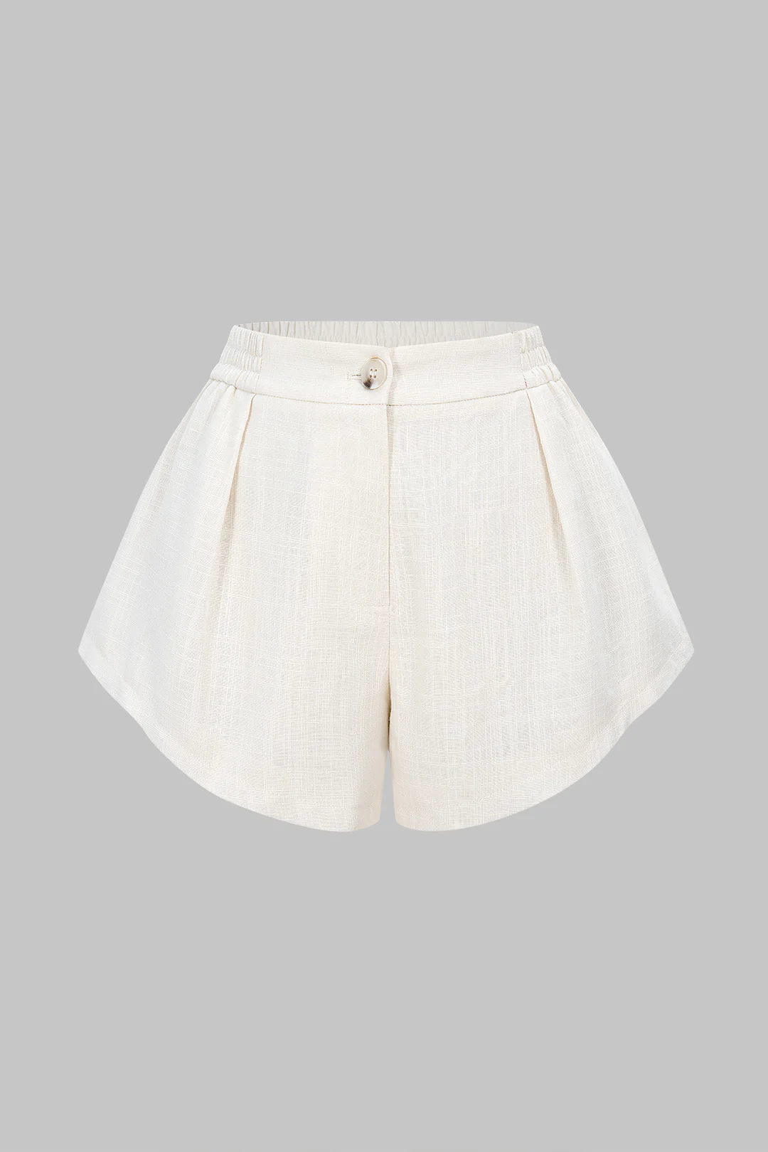 Shirred Waistband Wide Leg Shorts - Weenar