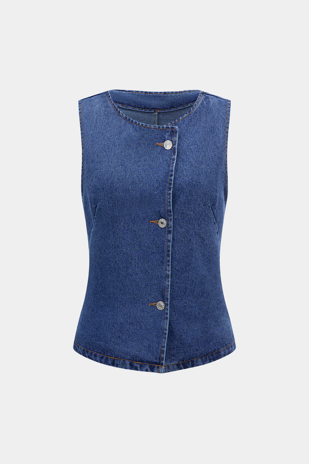 Denim Tank Belted Vest - Weenar