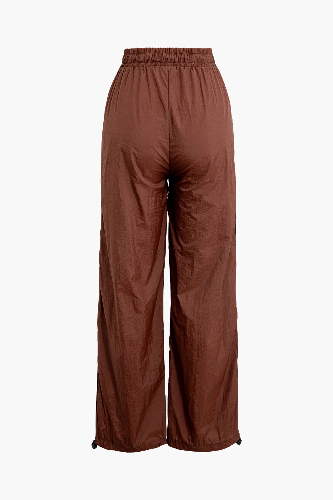 Contrast Shirred Wide Leg Pants - Weenar