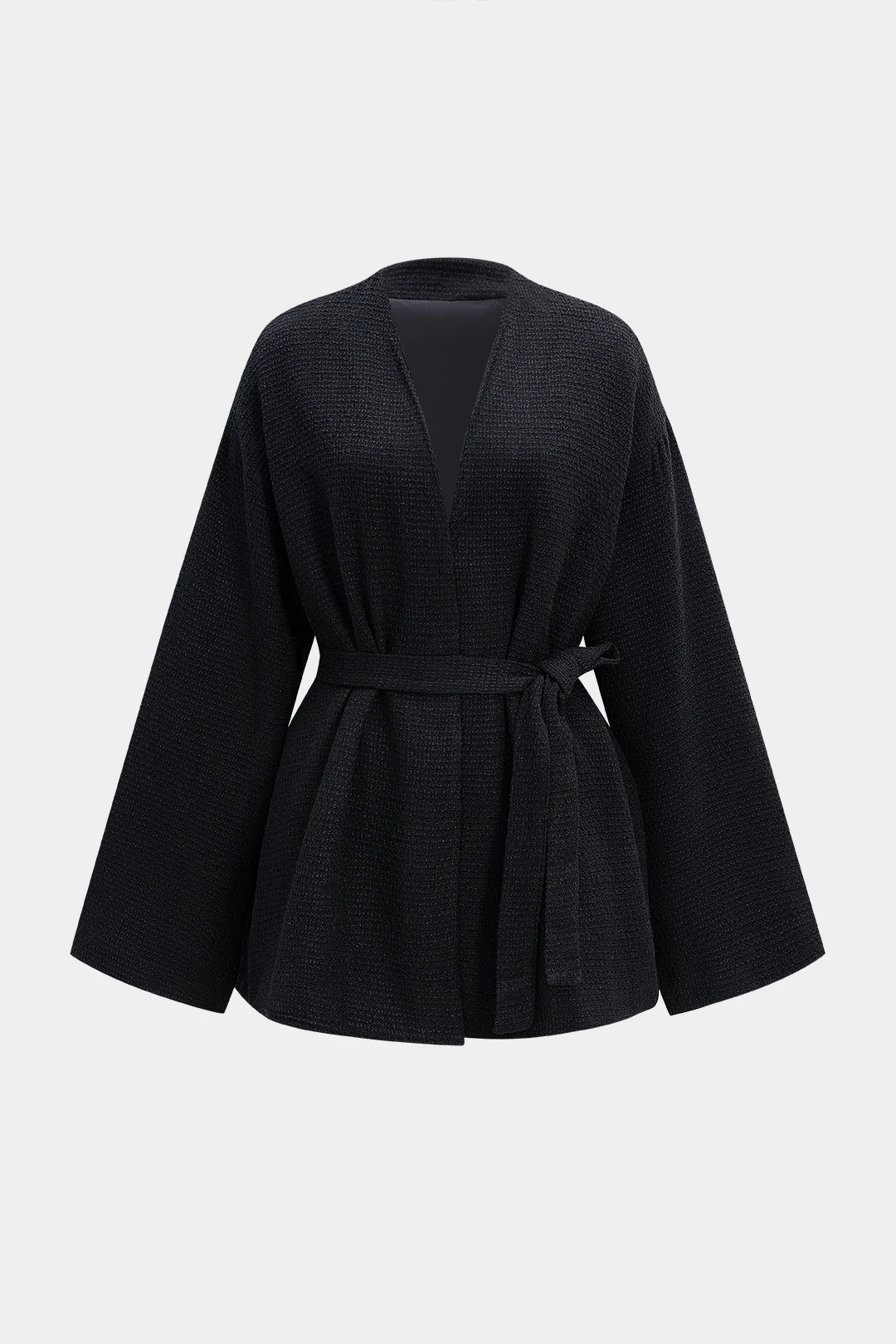 Tie-Up V-Neck Coat - Weenar
